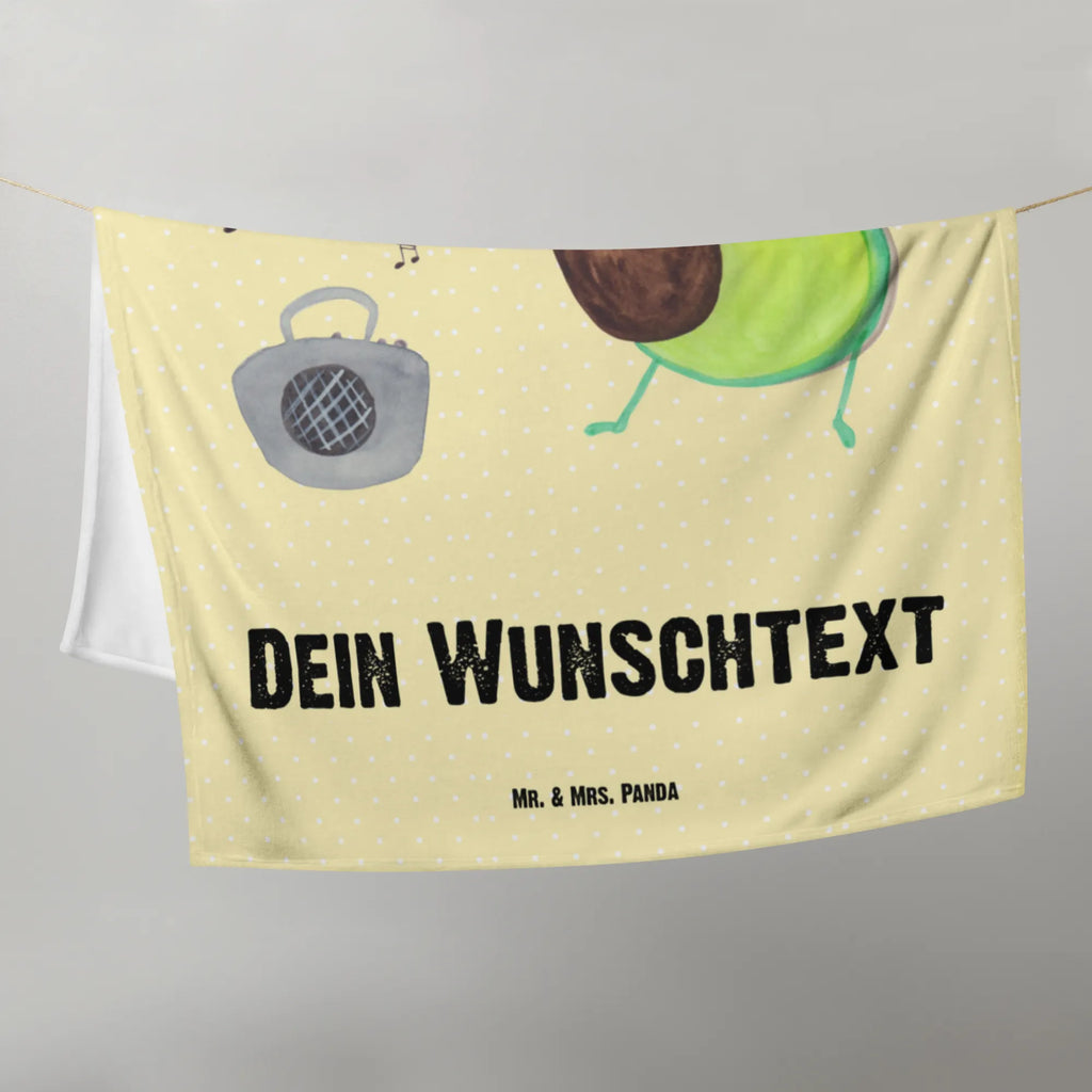 Baby blanket with name avocado Dance avocado, vegetables