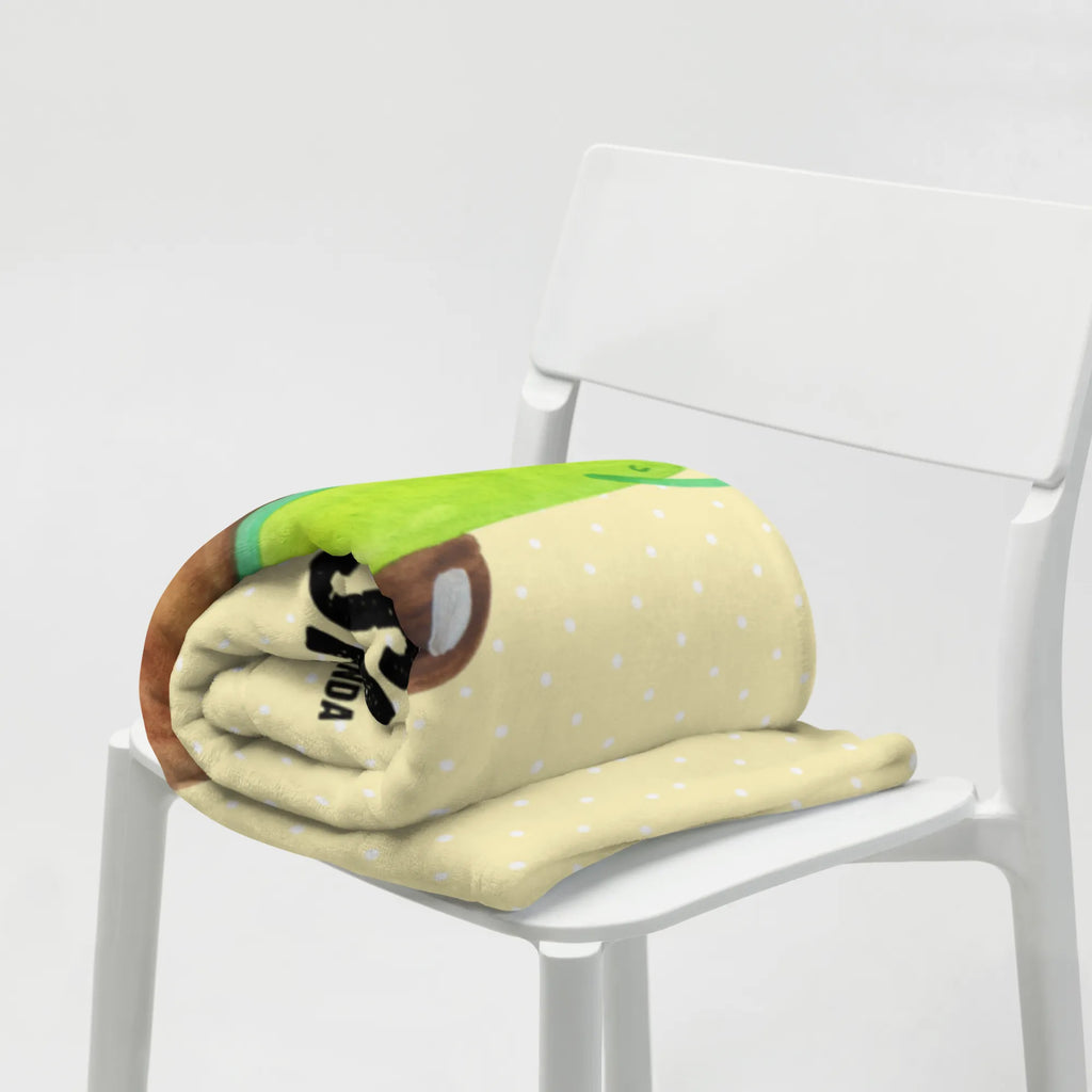 Kocyk dla niemowląt z imieniem Awokado joga Awokado, Warzywa, Wegan, Zdrowy