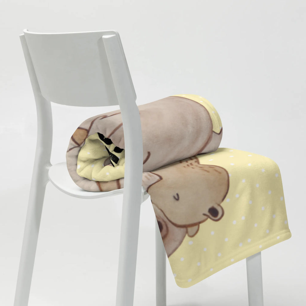 Kocyk dla niemowląt z imieniem Tata Niedźwiedź Rodzina, Dzień Ojca, Dzień Matki, brat, siostra, mama, tata, babcia, dziadek