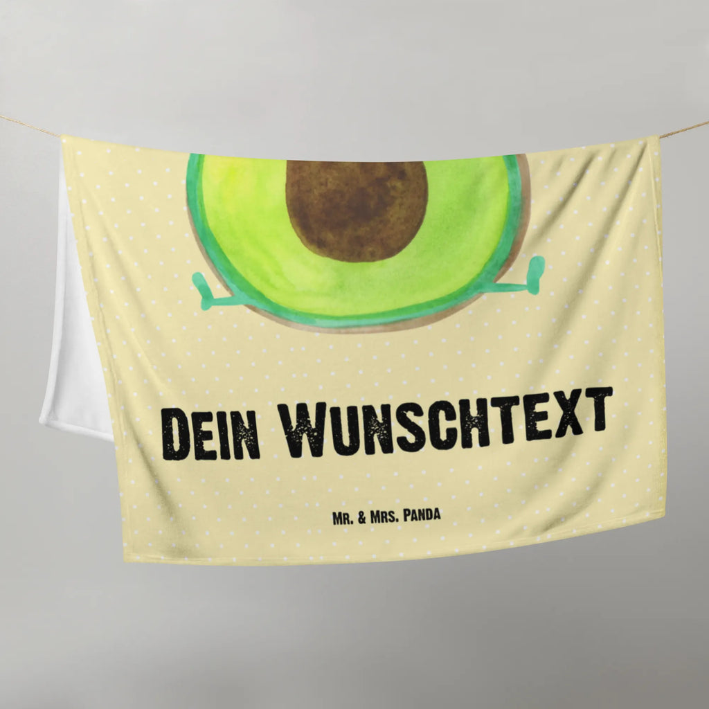 Kocyk dla niemowląt z imieniem Awokado Szczęśliwy Awokado, Warzywa, Wegan, Zdrowy