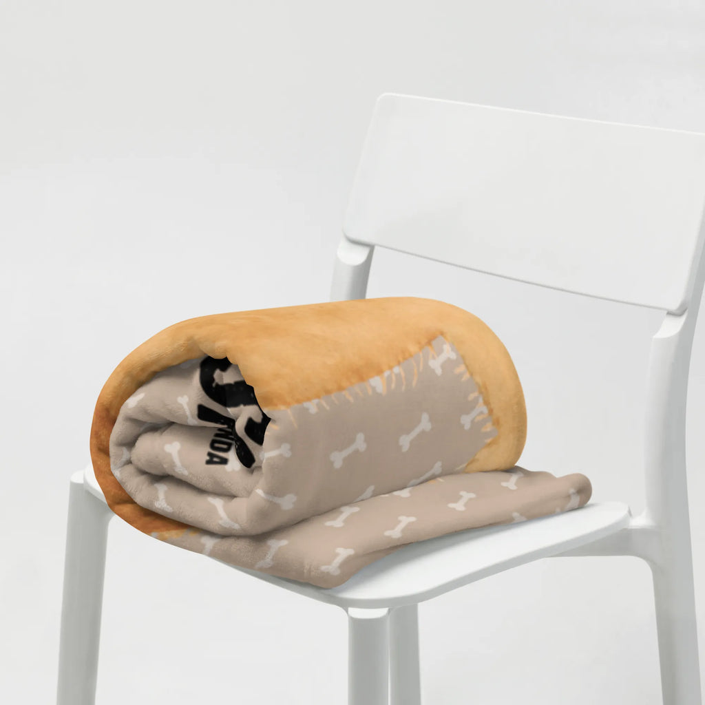 Kocyk dla niemowląt z imieniem pies puszysty Pies, motyw psa, zwierzę domowe, rasa psa, miłośnik zwierząt, właściciel psa, powiedzenia