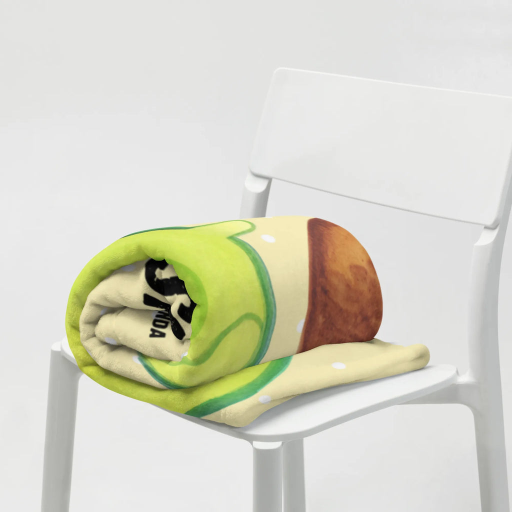 Babydecke mit Namen Avocado rollt Kern Krabbeldecke personalisiert, Babygeschenk mit Namen, Babygeschenk personalisiet, Babydecke mit Namen, Babydecke bedrucken, Krabbeldecke mit Namen, Babdyecke personalisiert, Avocado, Veggie, Vegan, Gesund, Schwanger, Säugling, zur Geburt, Geburt, Schwangerschaft, Avocados, Love, Babyparty, erstes Kind, große Liebe, Geburtstag, Kind, Baby, Liebe