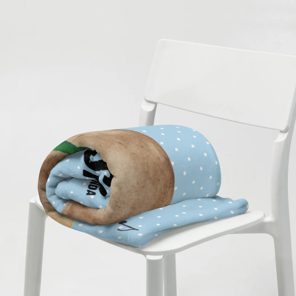 Baby blanket with name bear guitar bear, teddy, teddy bear, cuddly toy