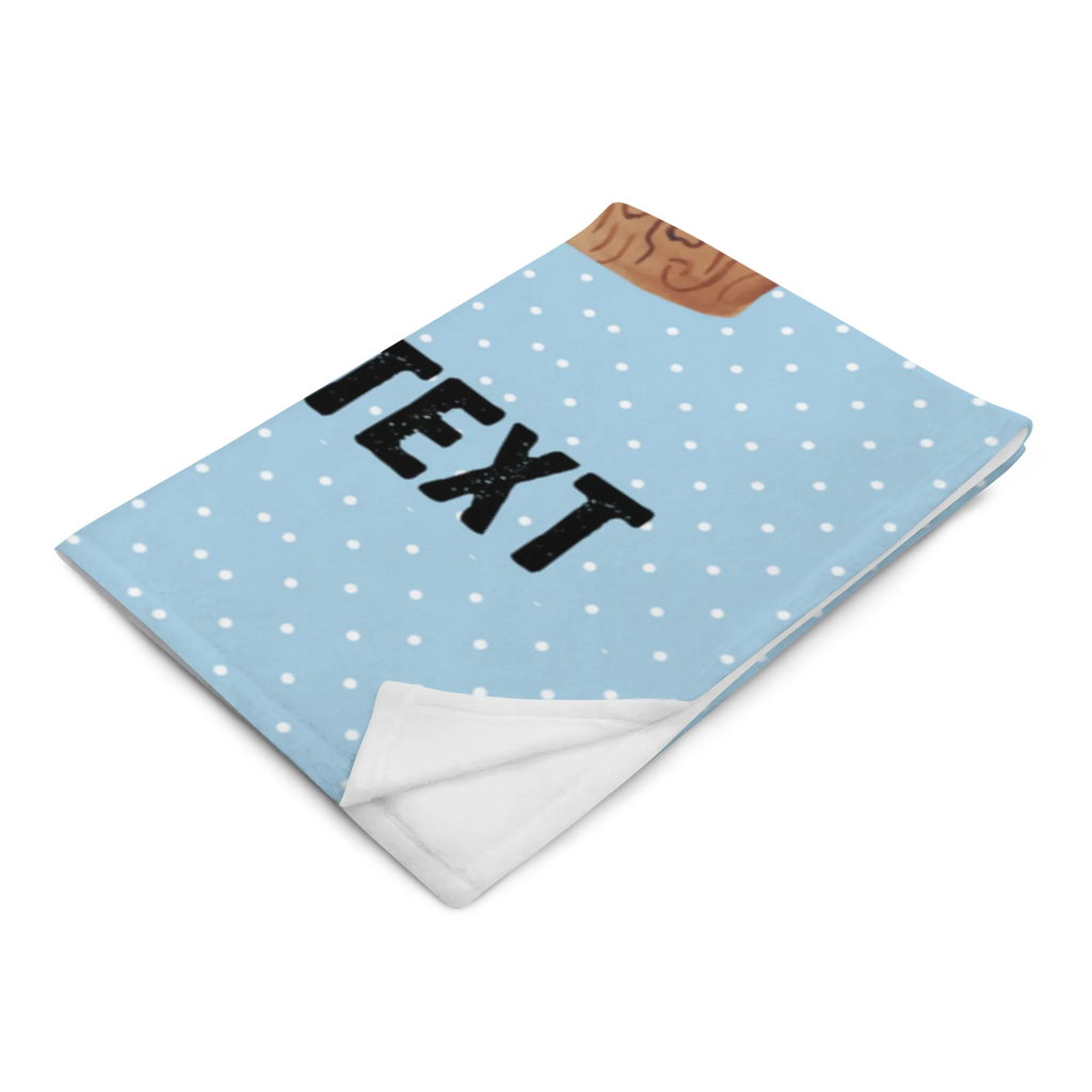 Baby blanket with name Bear & Ladybird campfire bear, teddy, teddy bear, cuddly toy, Campfire