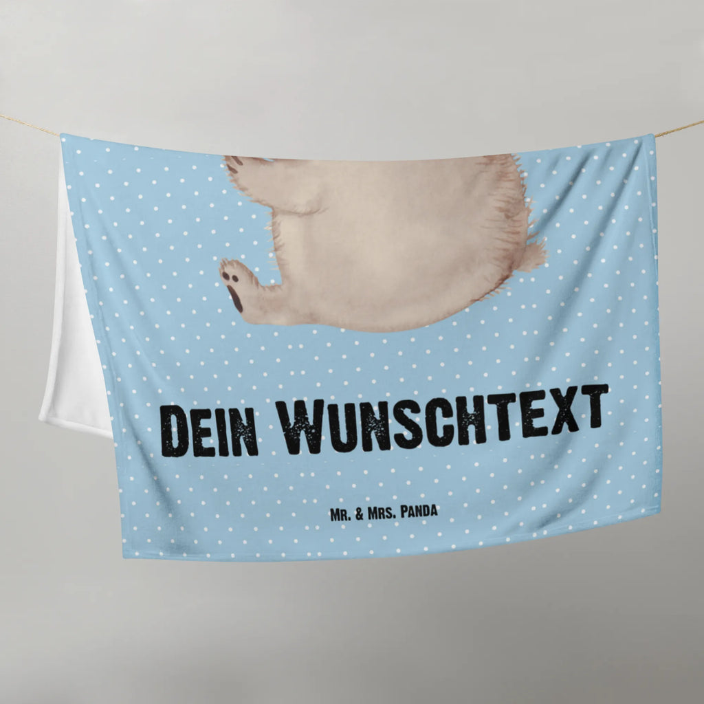 Baby blanket with name bear ladybug bear, teddy, teddy bear, cuddly toy, life is beautiful, love, ladybird, motivation, freedom