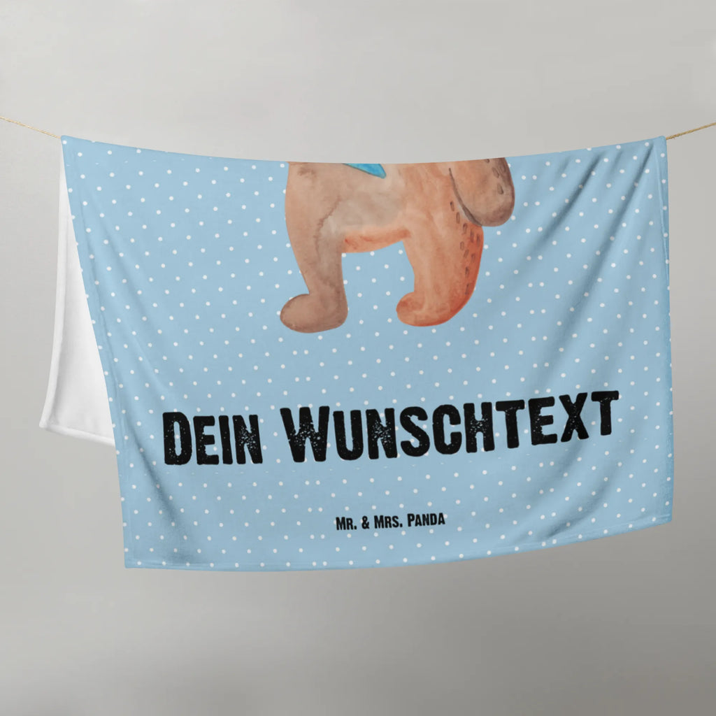 Kocyk dla niemowląt z imieniem Niedźwiedź Torebka szkolna Niedźwiedź, Miś, Pluszowy miś