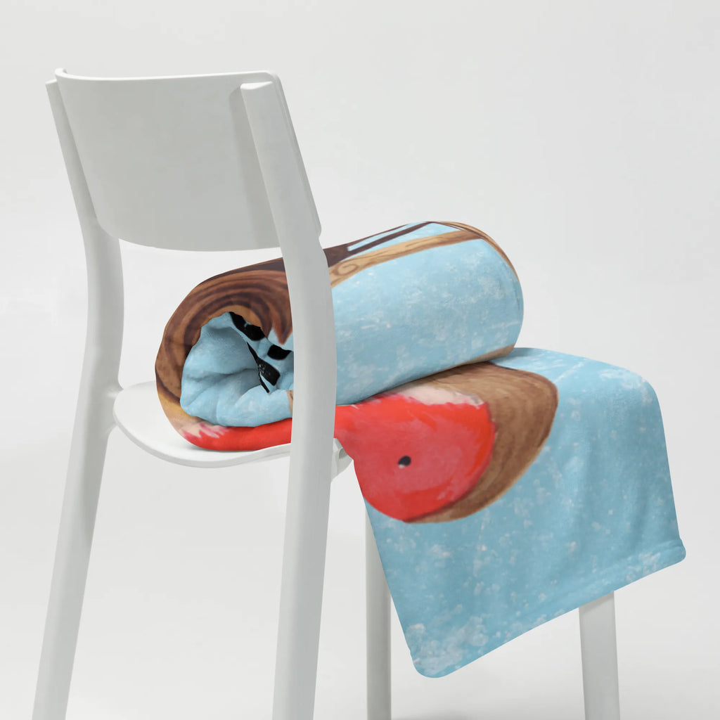 Baby blanket with name robin Sleds Winter, Christmas, Christmas time, snow, bird, sleigh