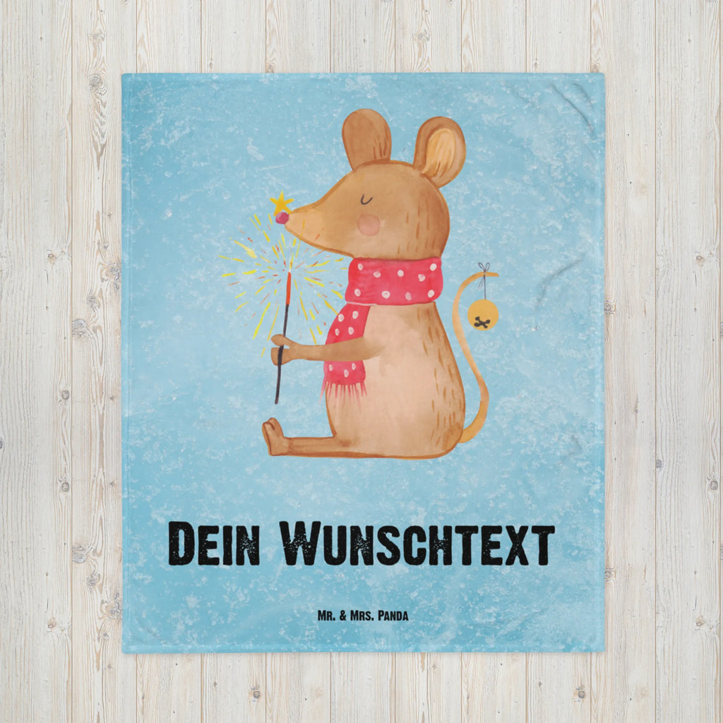 Baby blanket with name Mouse Christmas Winter, Christmas, Christmas time, snow, christmas motive, merry christmas, mouse, christmas greeting, christmas, christmas miracle