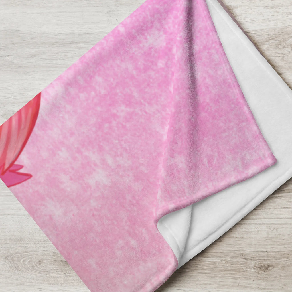 Baby blanket with name flamingo Proud Flamingo, pink, pink bird, bird of paradise, red, flamingo decoration, gift pink, gifts, gift idea, children, adults, girls, flamingo fans, summer, vacation, sea, unusual gifts in pink, pink gifts, girls gifts, small gifts, Caribbean feeling, funny sayings, proud, friend, daughter, self-acceptance, joy, sister, mom, self-love, best friend