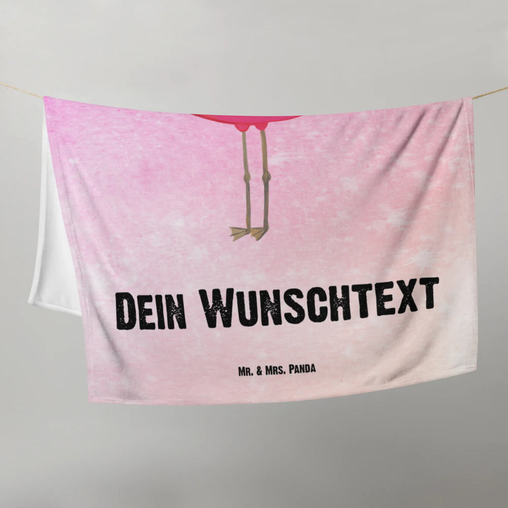 Baby blanket with name flamingo Proud Flamingo, pink, pink bird, bird of paradise, red, flamingo decoration, gift pink, gifts, gift idea, children, adults, girls, flamingo fans, summer, vacation, sea, unusual gifts in pink, pink gifts, girls gifts, small gifts, Caribbean feeling, funny sayings, proud, friend, daughter, self-acceptance, joy, sister, mom, self-love, best friend