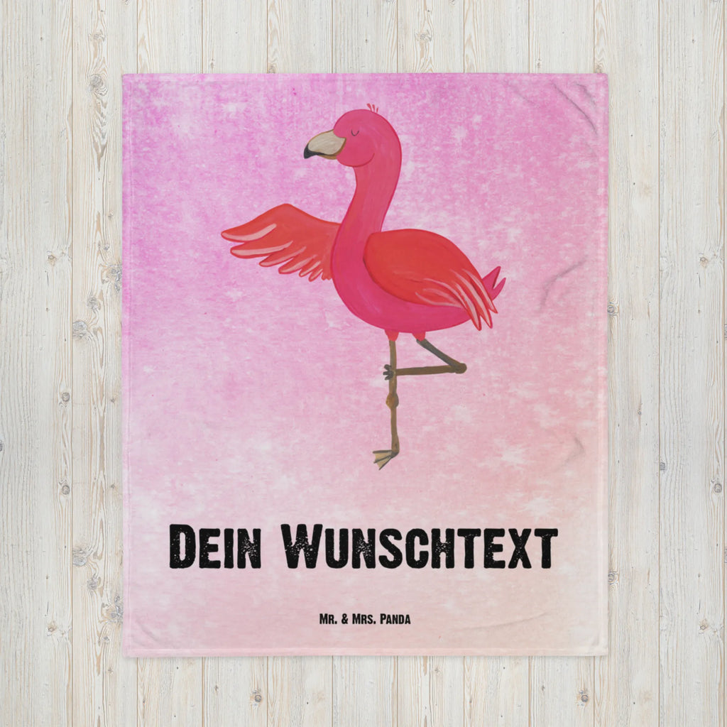 Baby blanket with name flamingo yoga Flamingo, pink, pink bird, bird of paradise, red, flamingo decoration, gift pink, gifts, gift idea, children, adults, girls, flamingo fans, summer, vacation, sea, unusual gifts in pink, pink gifts, girls gifts, small gifts, Caribbean feeling, funny sayings, yoga, namaste, mindfulness, anger, yoga exercise, deep relaxation, agitation, relaxation, bird