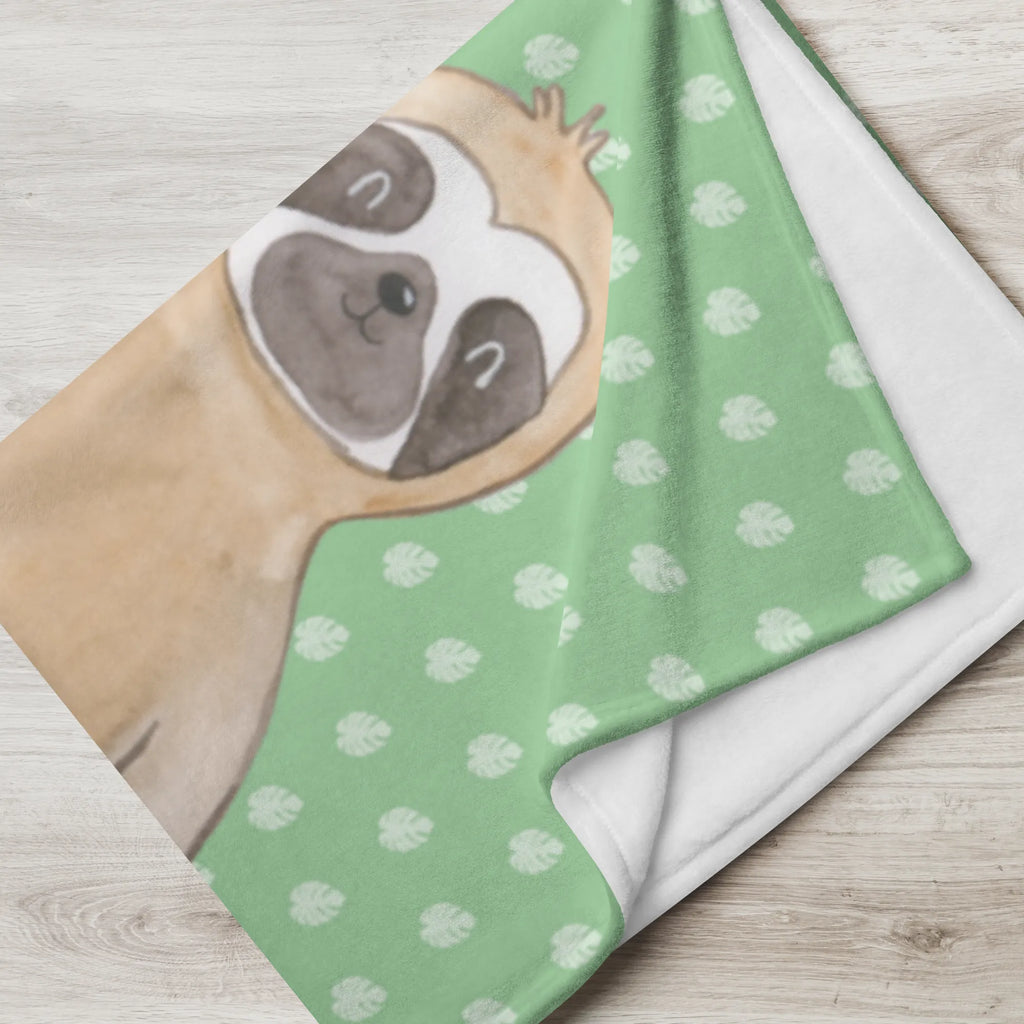 Baby blanket with name sloth pair Sloth, sloth, trend animal, in love, love, lovers, engaged, together, lazy, sloth couple, sloth love, relax, favourite animal