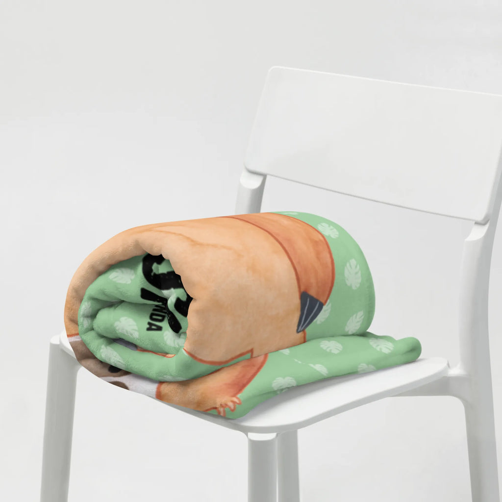 Baby blanket with name sloth Satisfied Sloth, sloth, trend animal, break, relax, happiness, favorite animal, contented, happy, lazy