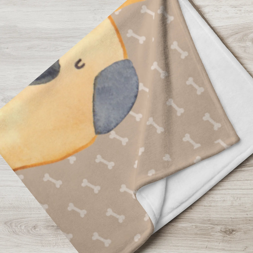 Kocyk dla niemowląt z imieniem mops korona Pies, motyw psa, zwierzę domowe, rasa psa, miłośnik zwierząt, właściciel psa, powiedzenia