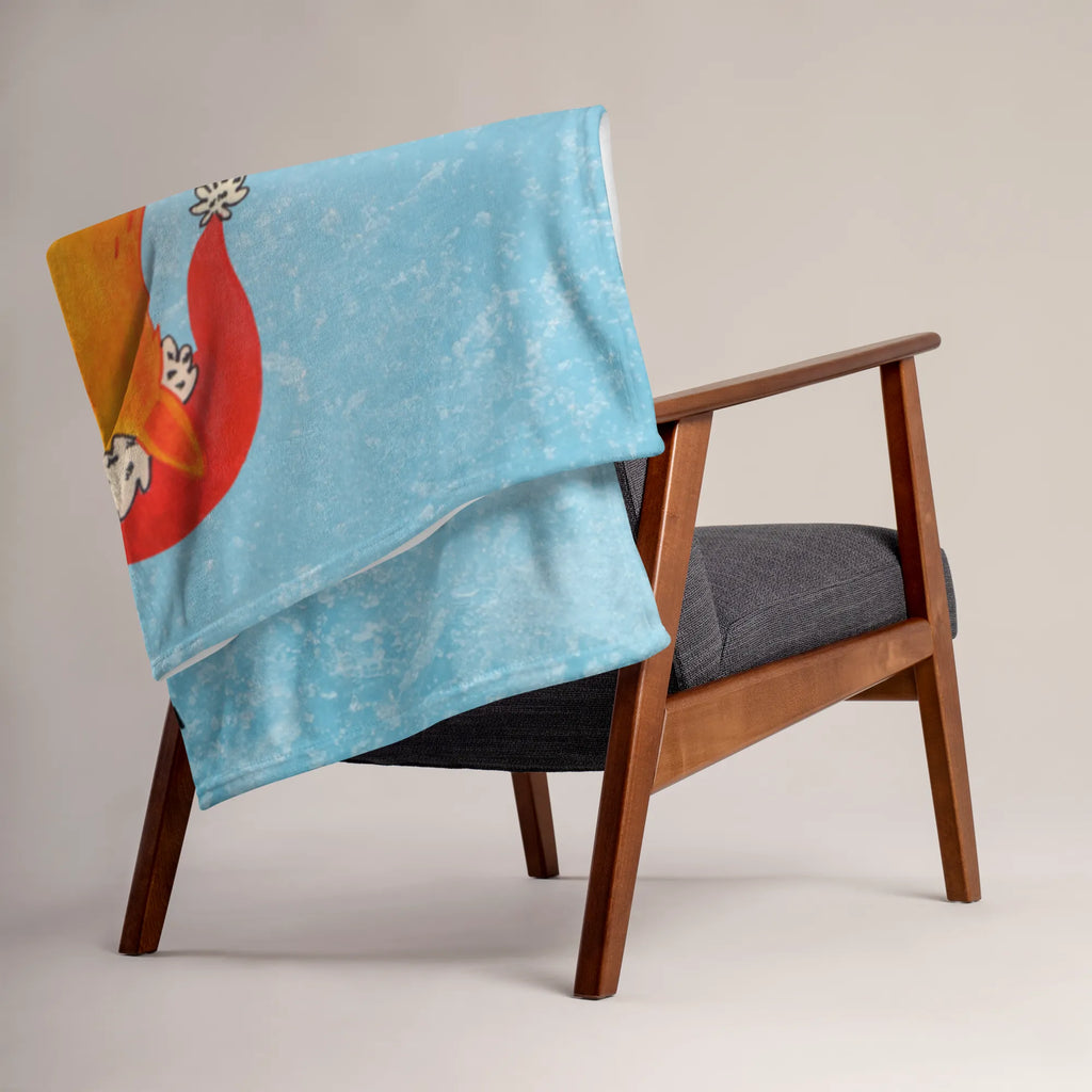 Baby blanket with name Fox Christmas Winter, Christmas, Christmas time, snow, Saying beautiful, Foxes, Fox, Gift Christmas, Christmas Eve, Santa Claus