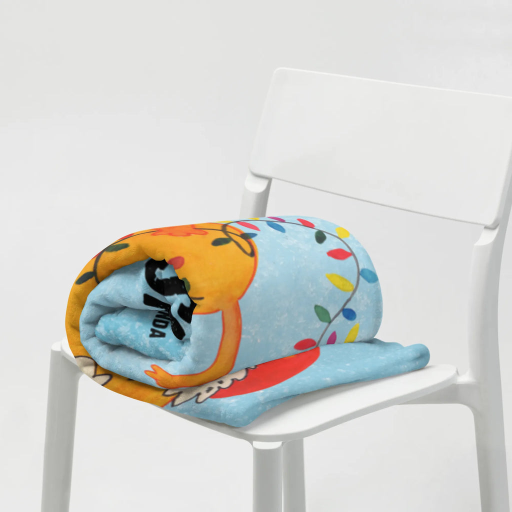 Baby blanket with name Fox Christmas Winter, Christmas, Christmas time, snow, Saying beautiful, Foxes, Fox, Gift Christmas, Christmas Eve, Santa Claus