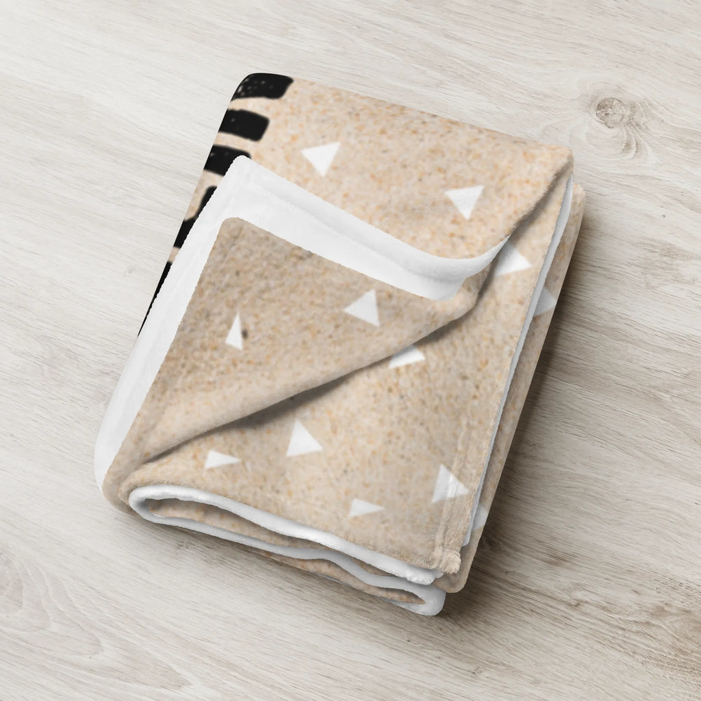 Baby blanket with name giraffe Satisfied Africa, Happiness, Adventure, Giraffe