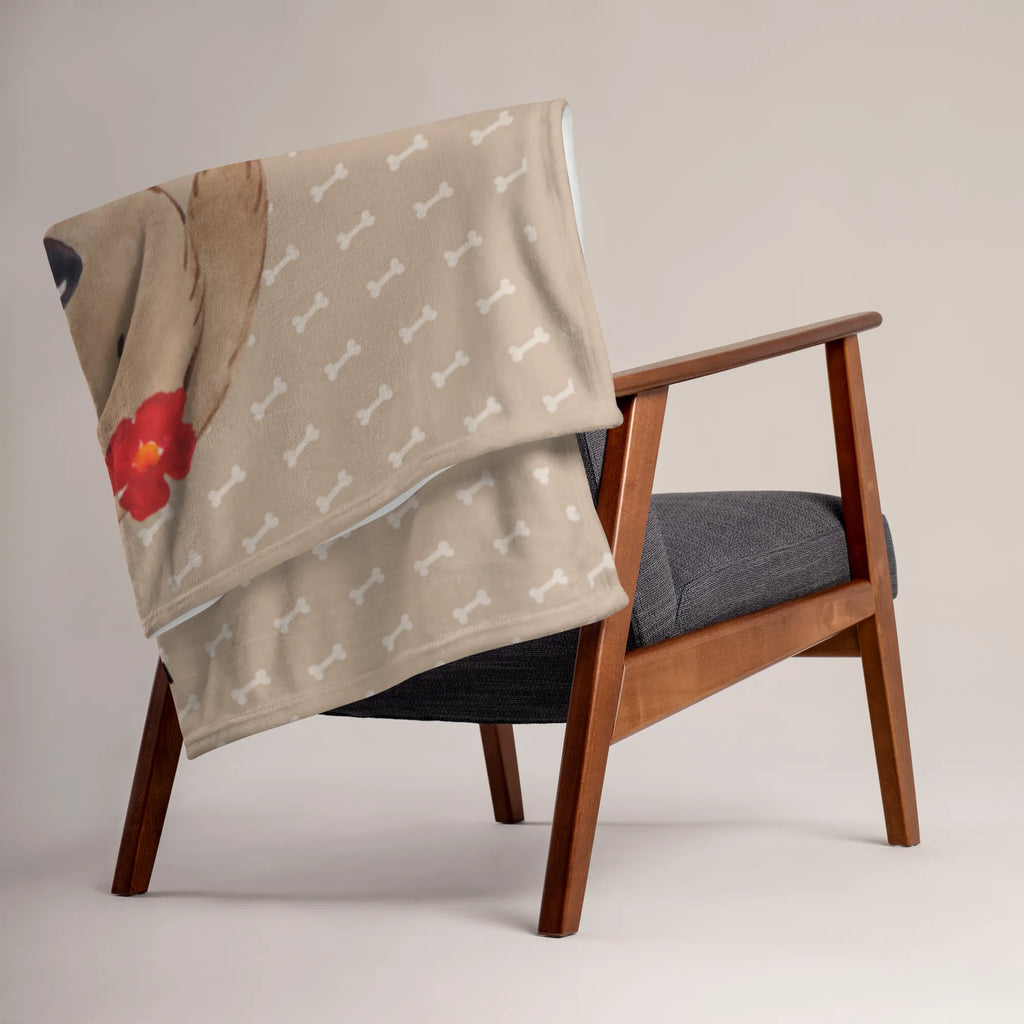 Kocyk dla niemowląt z imieniem pies Dama Pies, motyw psa, zwierzę domowe, rasa psa, miłośnik zwierząt, właściciel psa, powiedzenia