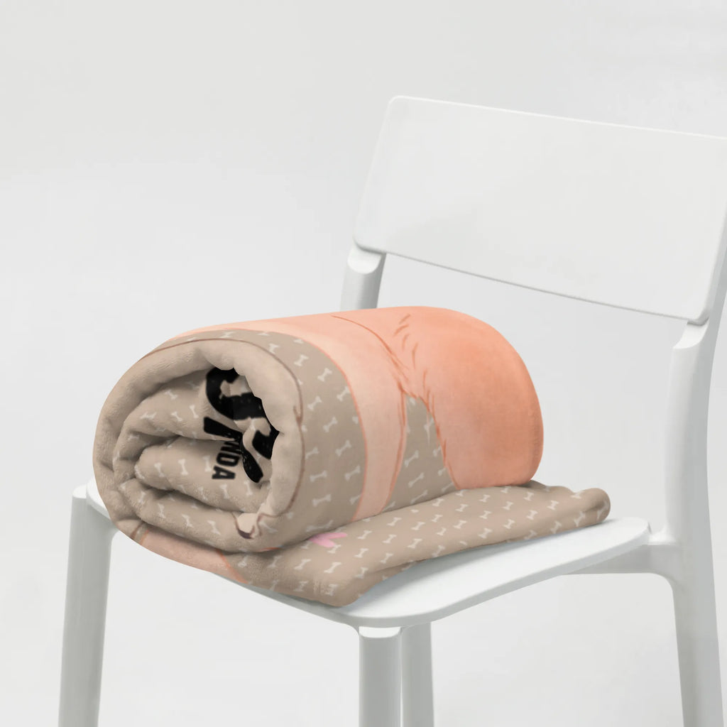 Kocyk dla niemowląt z imieniem psy Miłość Pies, motyw psa, zwierzę domowe, rasa psa, miłośnik zwierząt, właściciel psa, powiedzenia