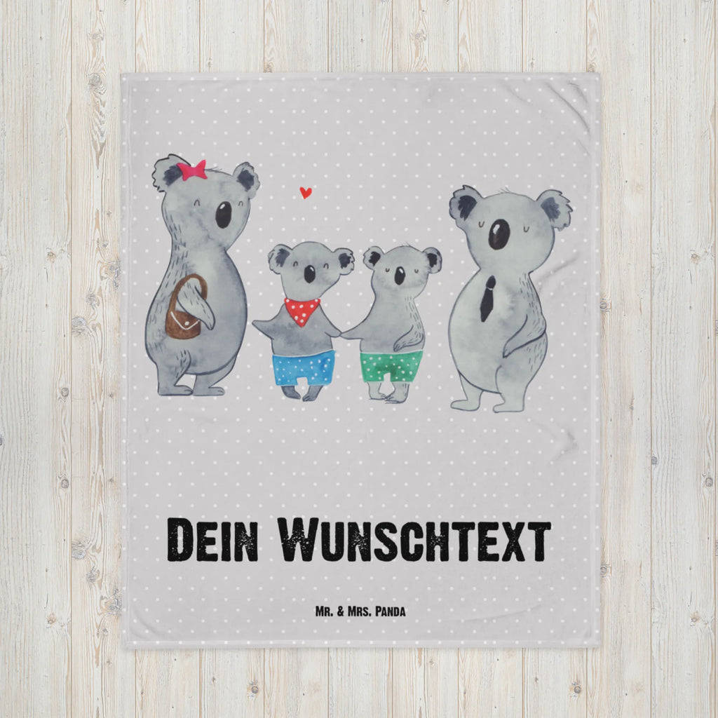 Baby blanket with name Koala family with two kids Babygeschenk personalisiet, Krabbeldecke personalisiert, Babdyecke personalisiert, Babygeschenk mit Namen, Babydecke bedrucken, Krabbeldecke mit Namen, Babydecke mit Namen, Familie, Vatertag, Muttertag, Bruder, Schwester, Mama, Papa, Oma, Opa, beste Familie, Lieblingsfamilie, Koala, Familienzeit, Koalafamilie, Familienleben, Koalabär