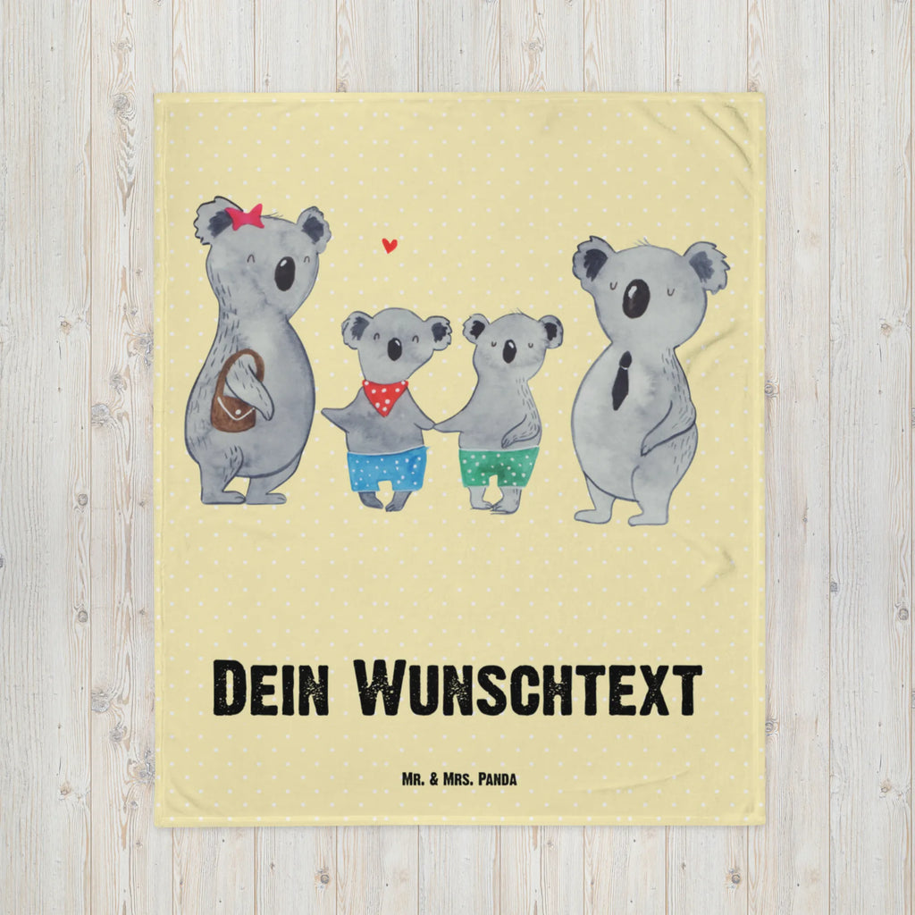 Baby blanket with name Koala family with two kids Babygeschenk personalisiet, Krabbeldecke personalisiert, Babdyecke personalisiert, Babygeschenk mit Namen, Babydecke bedrucken, Krabbeldecke mit Namen, Babydecke mit Namen, Familie, Vatertag, Muttertag, Bruder, Schwester, Mama, Papa, Oma, Opa, beste Familie, Lieblingsfamilie, Koala, Familienzeit, Koalafamilie, Familienleben, Koalabär