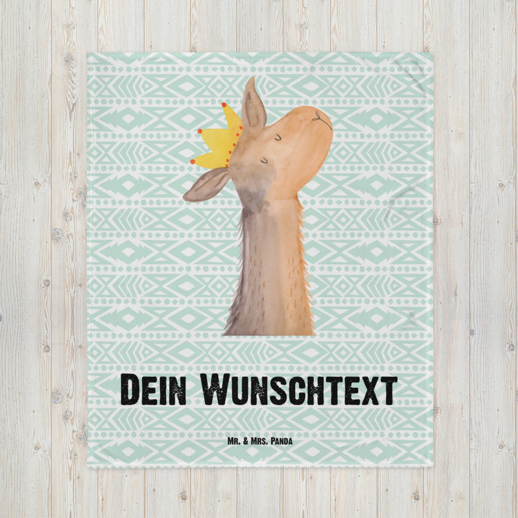 Baby blanket with name llama head king Llama, llama, alpaca, trendy animal, king, girlfriend, dad, colleague, boss, supervisor, lama, lamas, high school graduation, queen, office colleague, mum