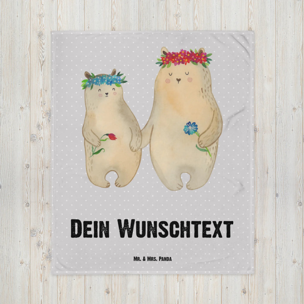 Baby blanket with name Bears with flower crown Babdyecke personalisiert, Krabbeldecke personalisiert, Babygeschenk mit Namen, Babydecke bedrucken, Babygeschenk personalisiet, Babydecke mit Namen, Krabbeldecke mit Namen, Familie, Vatertag, Muttertag, Bruder, Schwester, Mama, Papa, Oma, Opa, Mutter, Mutti, Bären, beste Mutter, Vorbild, Bär, Töchter, Lieblingsmensch, Lieblingsmama, Kinder, Family, weltbeste Mama, Tochter, Mami, Geschenk Mama. Muttertag, Kind