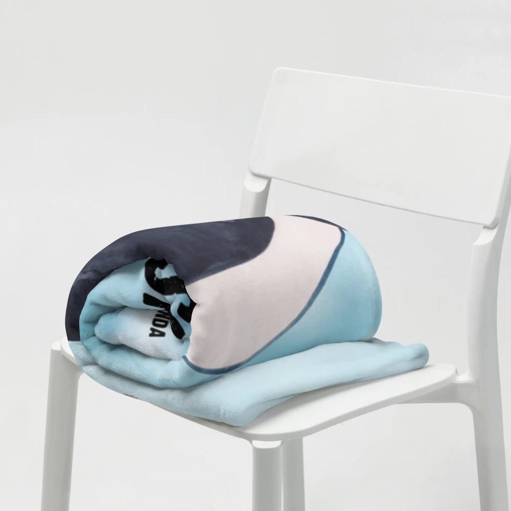 Kocyk dla niemowląt z imieniem Orka cylinder Zwierzeta morskie, Morze, Wakacje