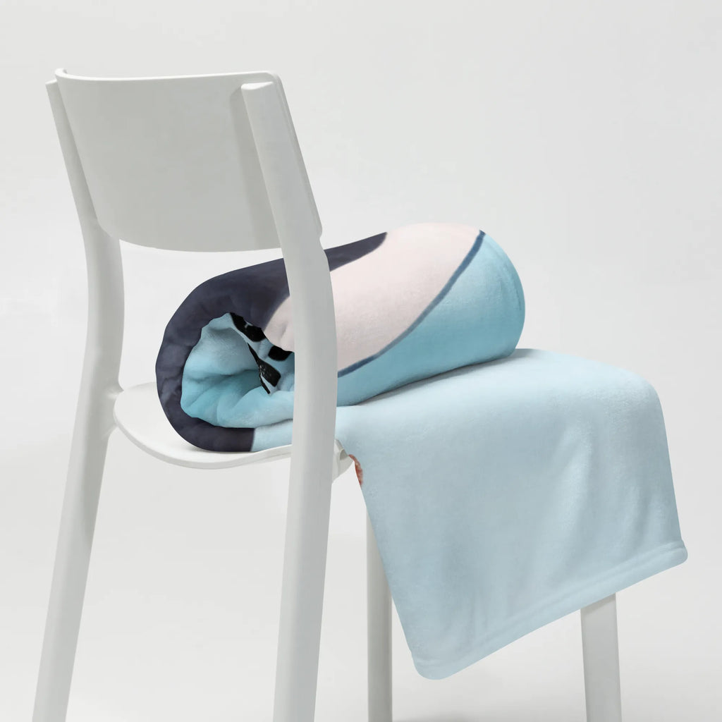 Kocyk dla niemowląt z imieniem Orka cylinder Zwierzeta morskie, Morze, Wakacje