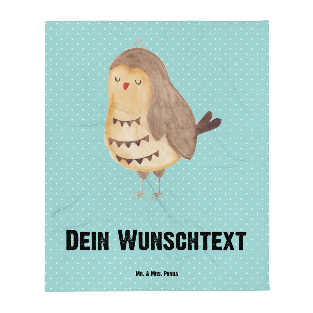 Baby blanket with name Owl Satisfied owl, forest animal, bird, nocturnal, gift ideas, birthday present, illustrated, funny, romantic gift, owl decor, Owl, Owl saying, Love saying, Pun funny, Owl deco, Romantic, Saying beautiful, Wedding anniversary gift