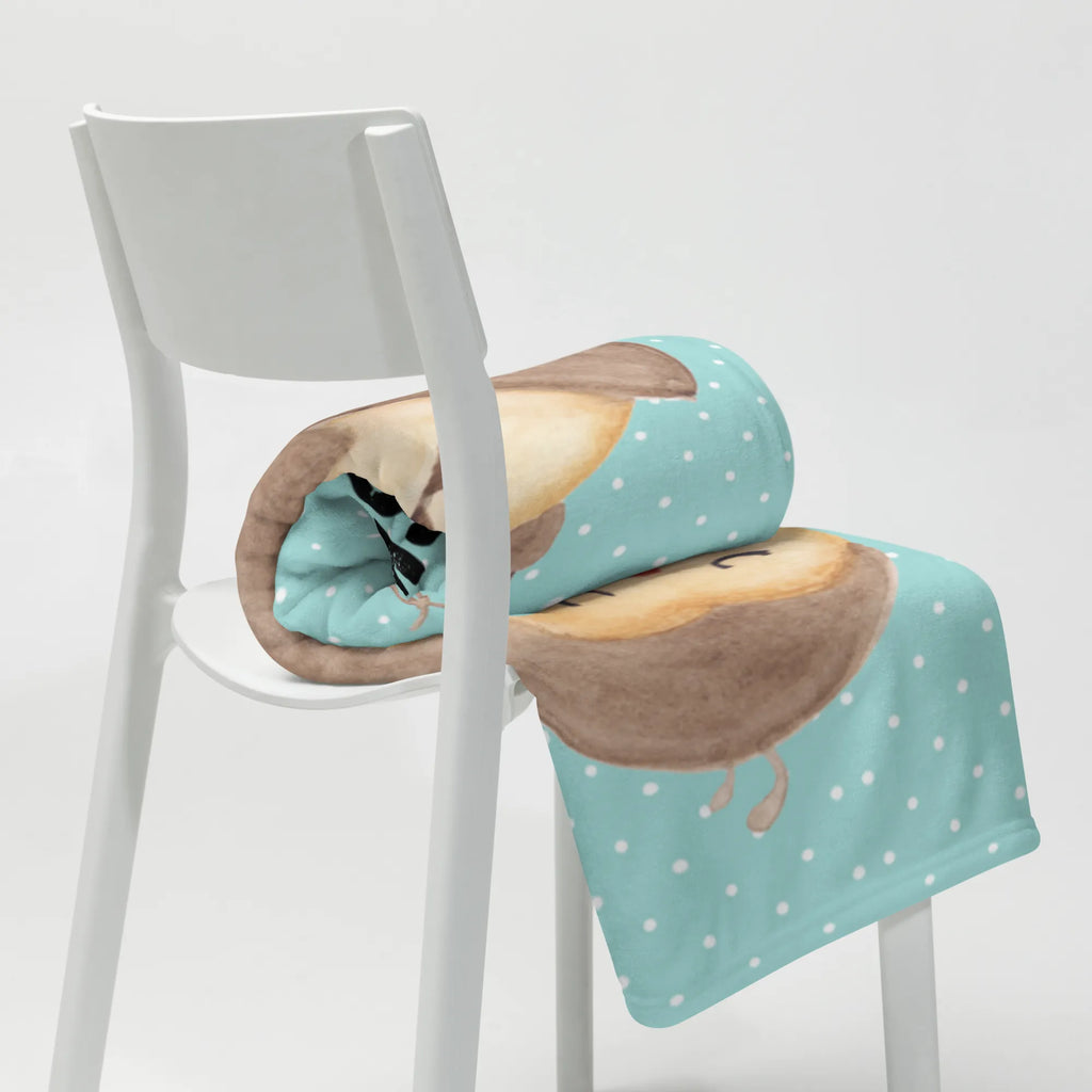 Kocyk dla niemowląt z imieniem sowa zadowolona Sowa