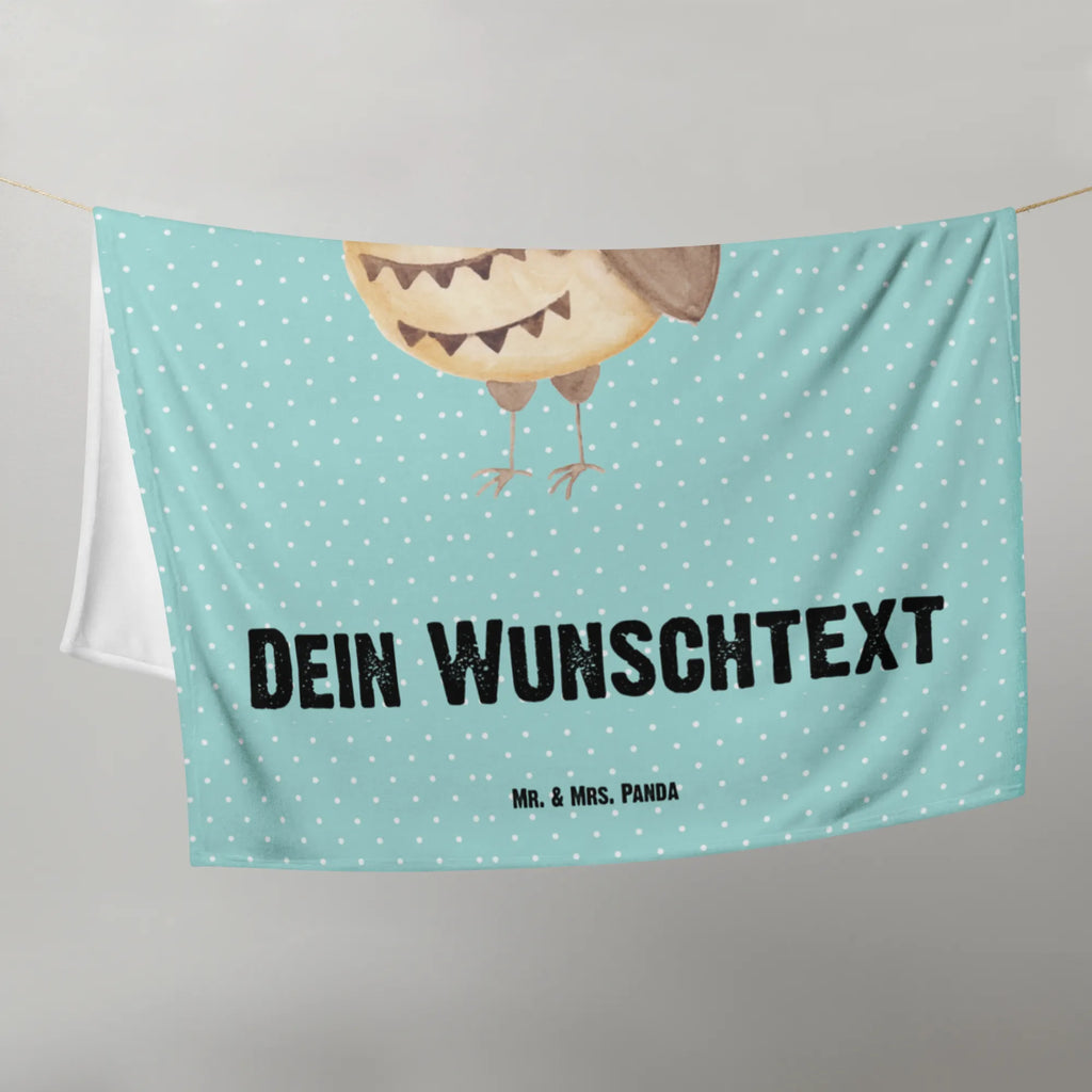 Kocyk dla niemowląt z imieniem sowa zadowolona Sowa