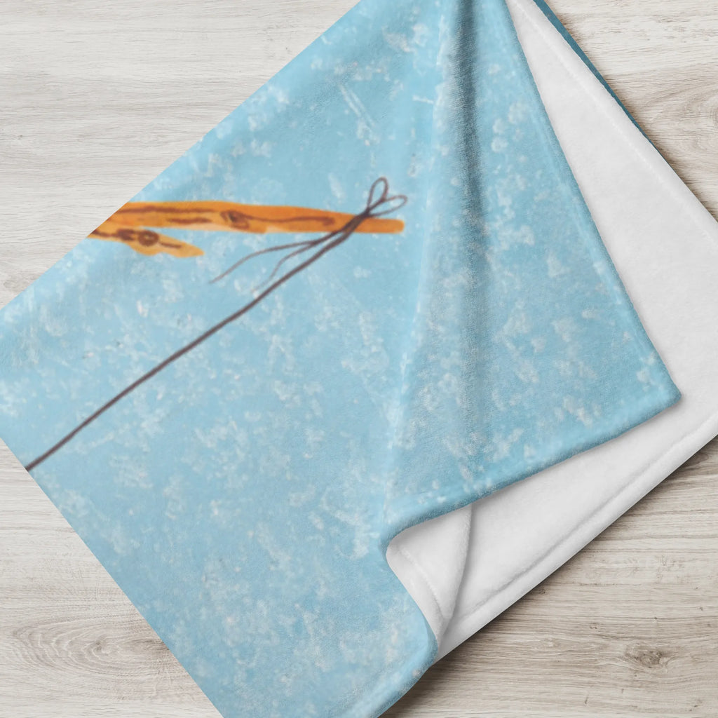 Kocyk dla niemowląt z imieniem Pingwin Wędkarz Pinguin