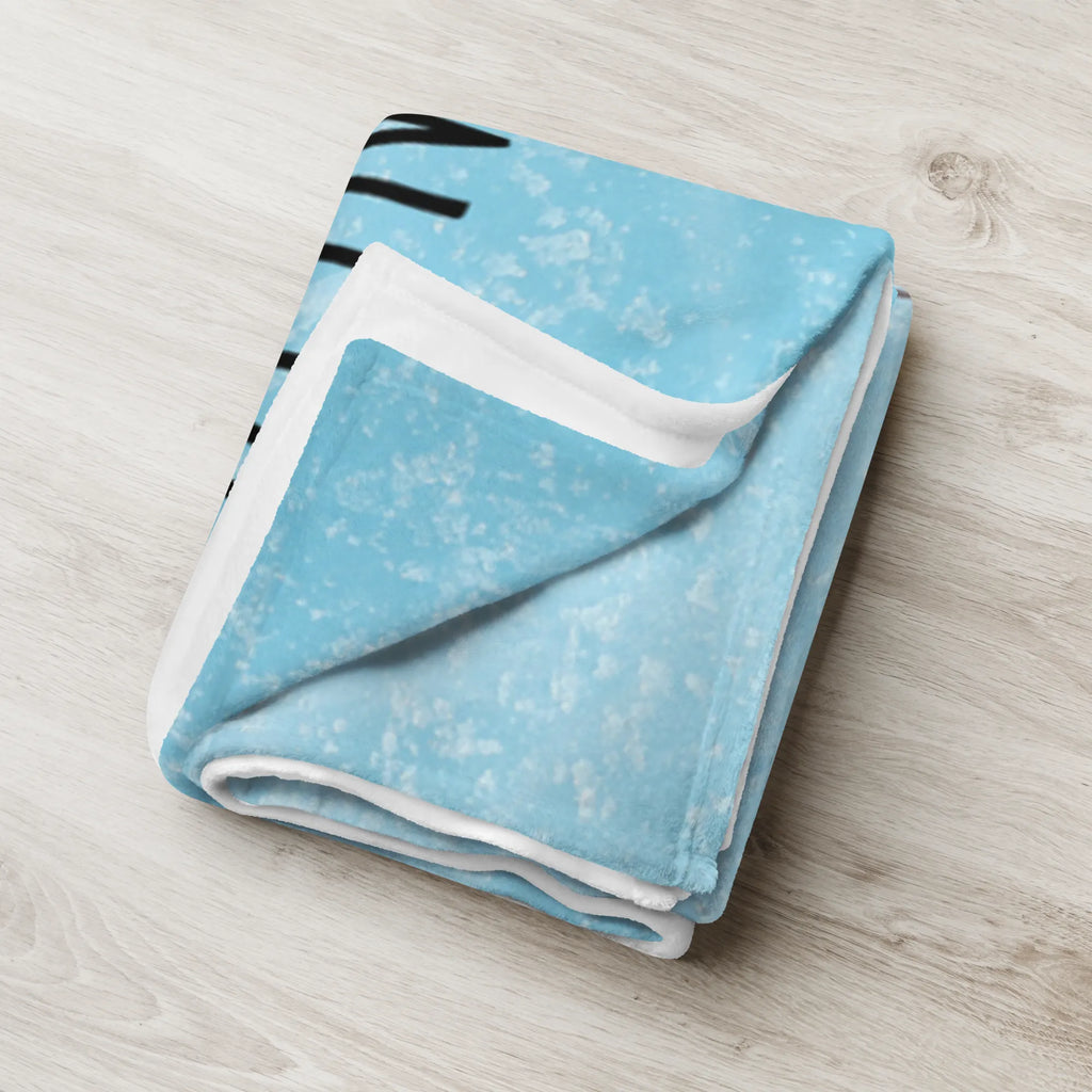 Kocyk dla niemowląt z imieniem Pingwin Wędkarz Pinguin