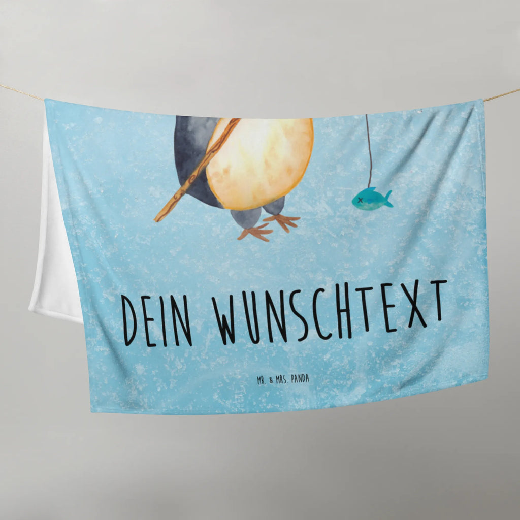 Kocyk dla niemowląt z imieniem Pingwin Wędkarz Pinguin