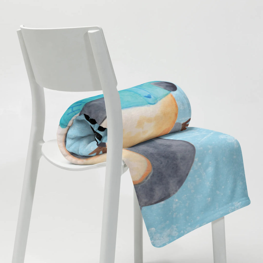 Kocyk dla niemowląt z imieniem pingwin książka Pinguin