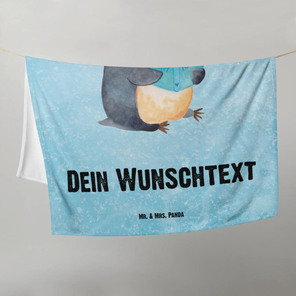 Kocyk dla niemowląt z imieniem pingwin książka Pinguin