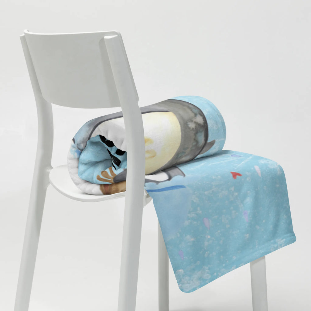 Baby blanket with name Penguin have a shower Penguin, North Pole, Winter, Penguins, being happy, life motto, shower, motivation, new start, new beginning, penguins