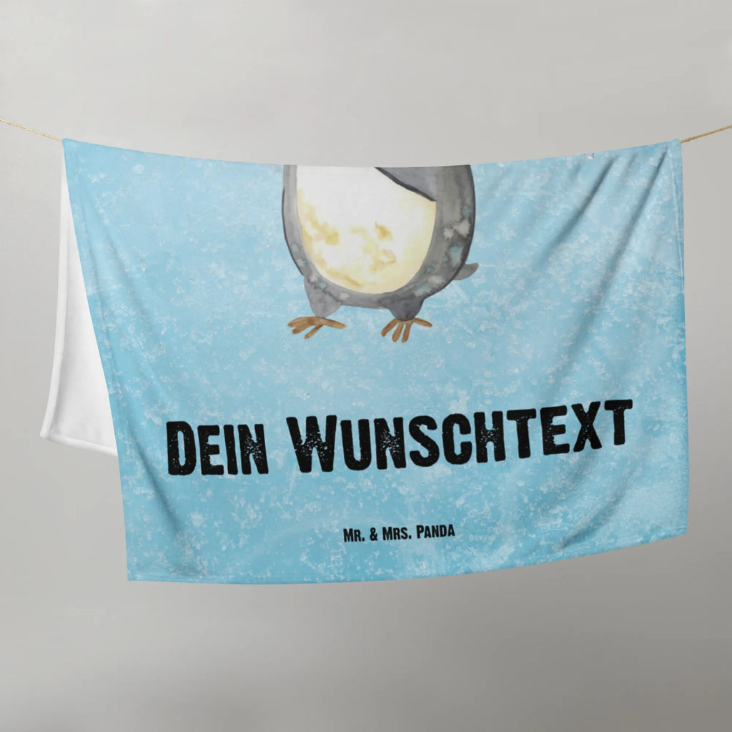 Baby blanket with name Penguin have a shower Penguin, North Pole, Winter, Penguins, being happy, life motto, shower, motivation, new start, new beginning, penguins