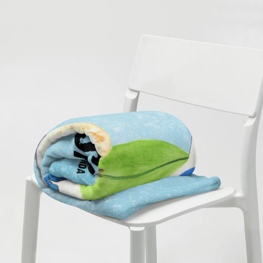 Baby blanket with name Penguin surfer Penguin, North Pole, Winter, Penguins, holidays, surfing, penguins, wave riding, surfers, Portugal, waves, Hawaii