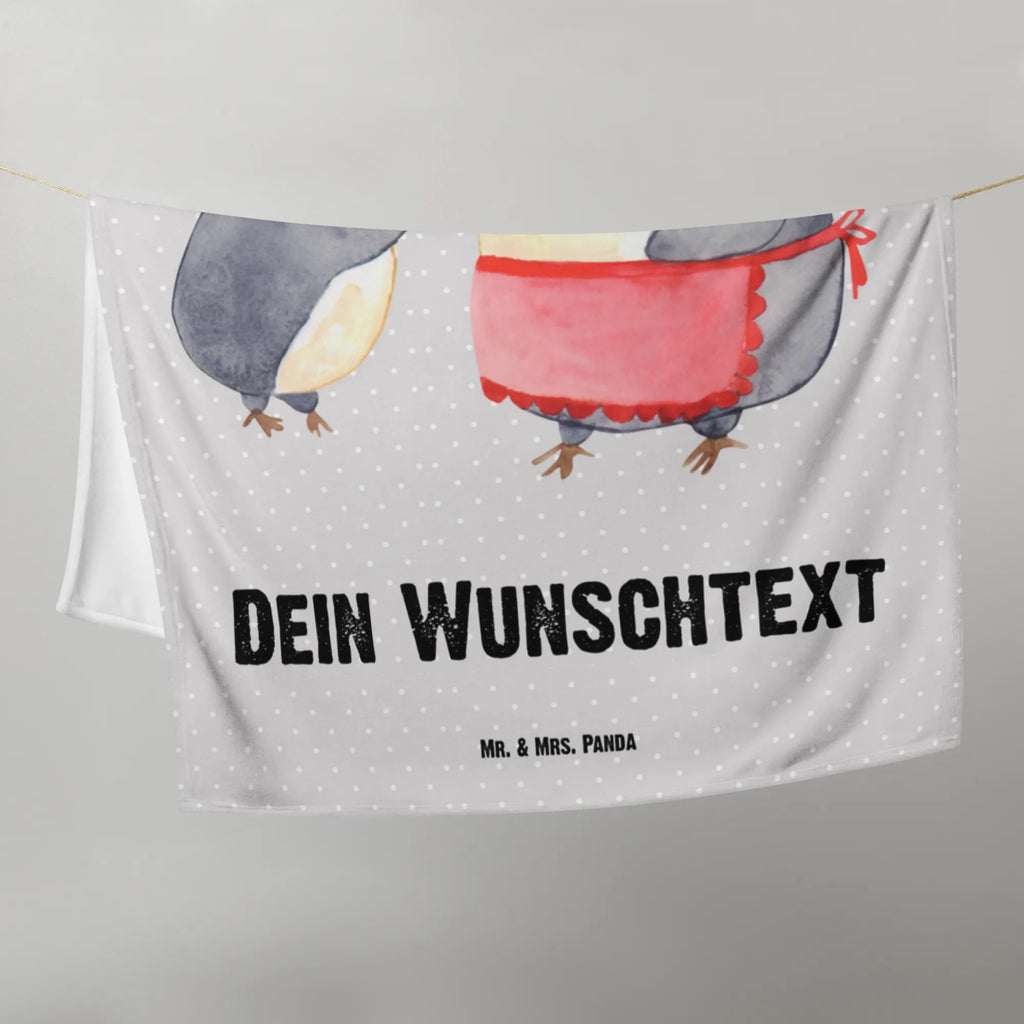 Baby blanket with name Penguin with child Family, Father's Day, Mother's Day, brother, sister, Mom, Dad, Birthday, Mommy, Mummy, Mother, Gift