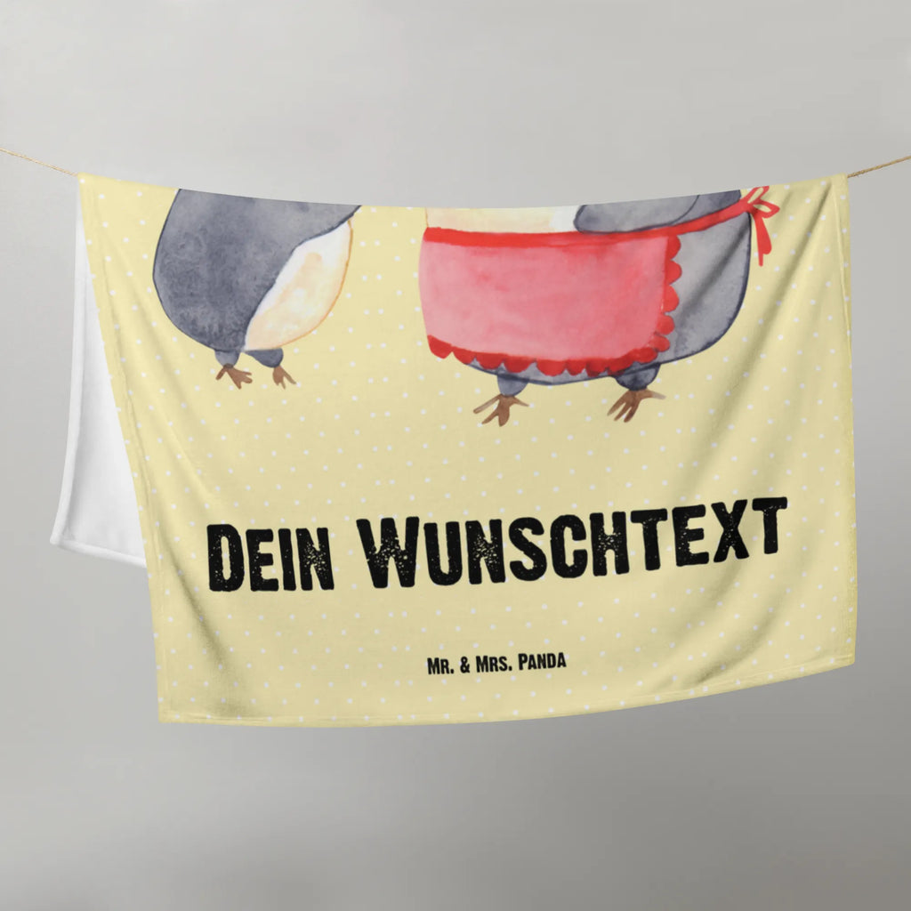 Baby blanket with name Penguin with child Family, Father's Day, Mother's Day, brother, sister, Mom, Dad, Birthday, Mommy, Mummy, Mother, Gift