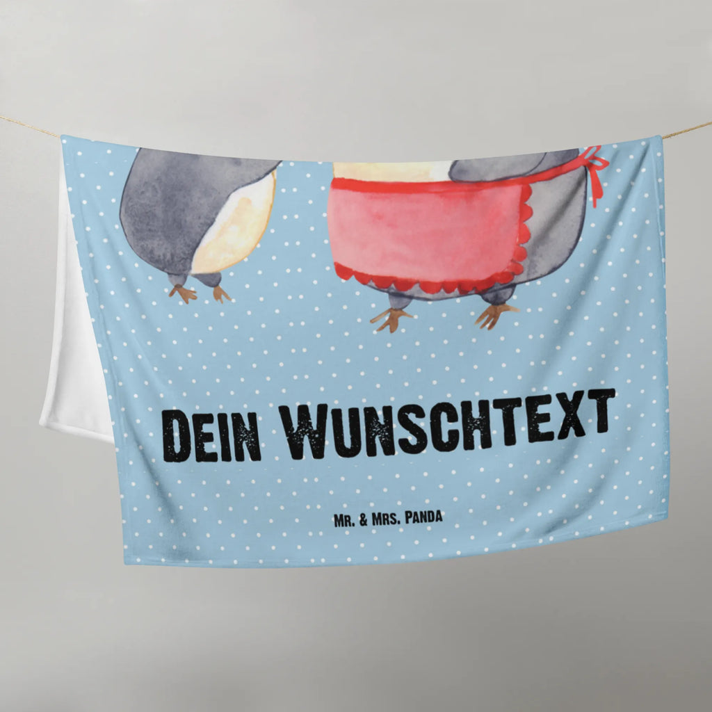 Baby blanket with name Penguin with child Family, Father's Day, Mother's Day, brother, sister, Mom, Dad, Birthday, Mommy, Mummy, Mother, Gift