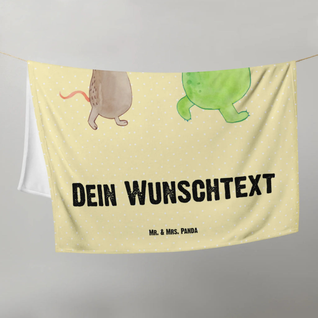 Kocyk dla niemowląt z imieniem żółw mysz Skałka