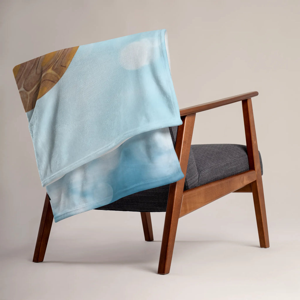 Kocyk dla niemowląt z imieniem Żółw maszerować Zwierzeta morskie, Morze, Wakacje