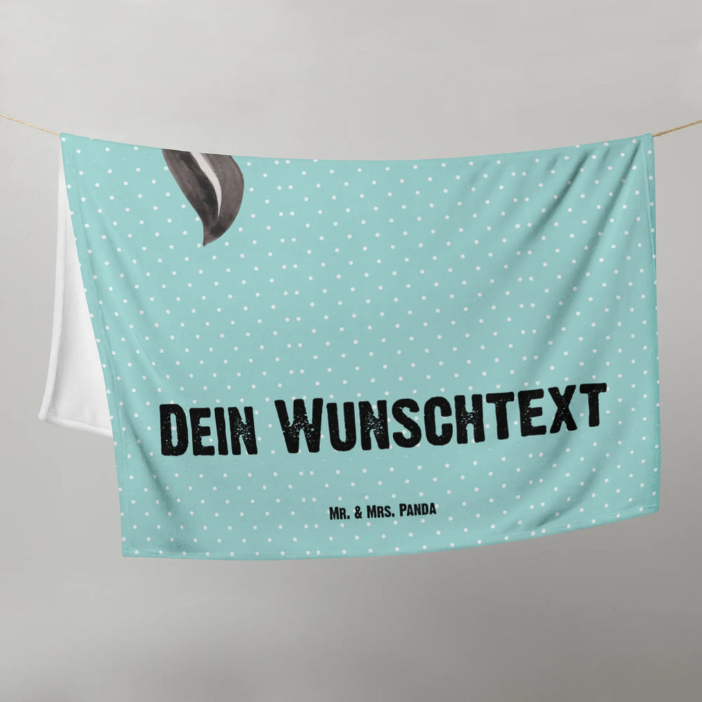 Baby blanket with name skunk ball Skunk, stinker, stinky, wisdom, skunk, playful, predator, wild animal