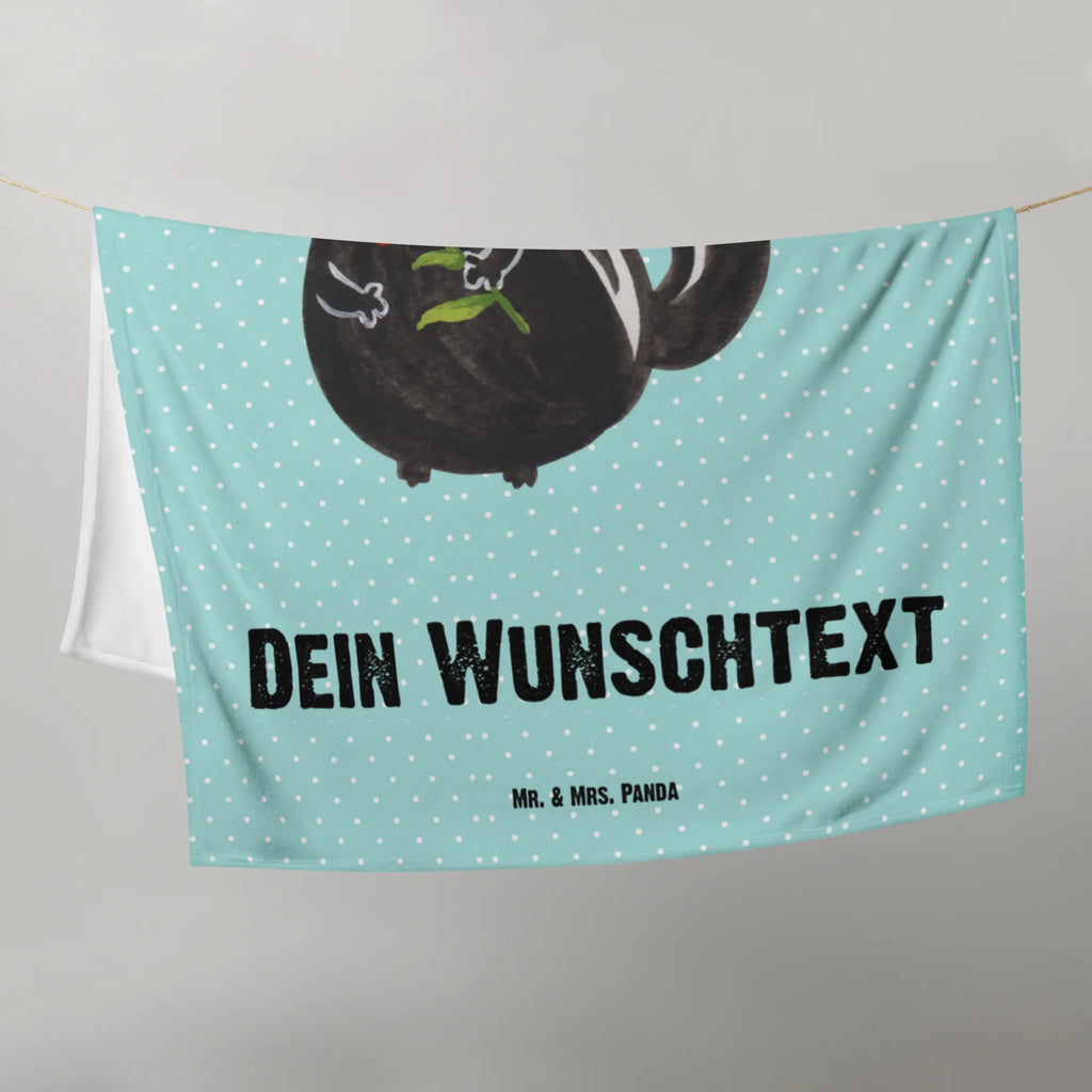 Baby blanket with name skunk flower Skunk, wild animal, dreamy, stinker, skunk, predator, dreams, daydreamer, stink