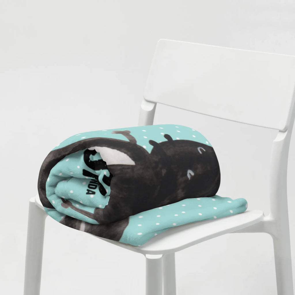 Baby blanket with name skunk handstand Skunk, stink, skunk, predator, playground, wild animal, playful, child