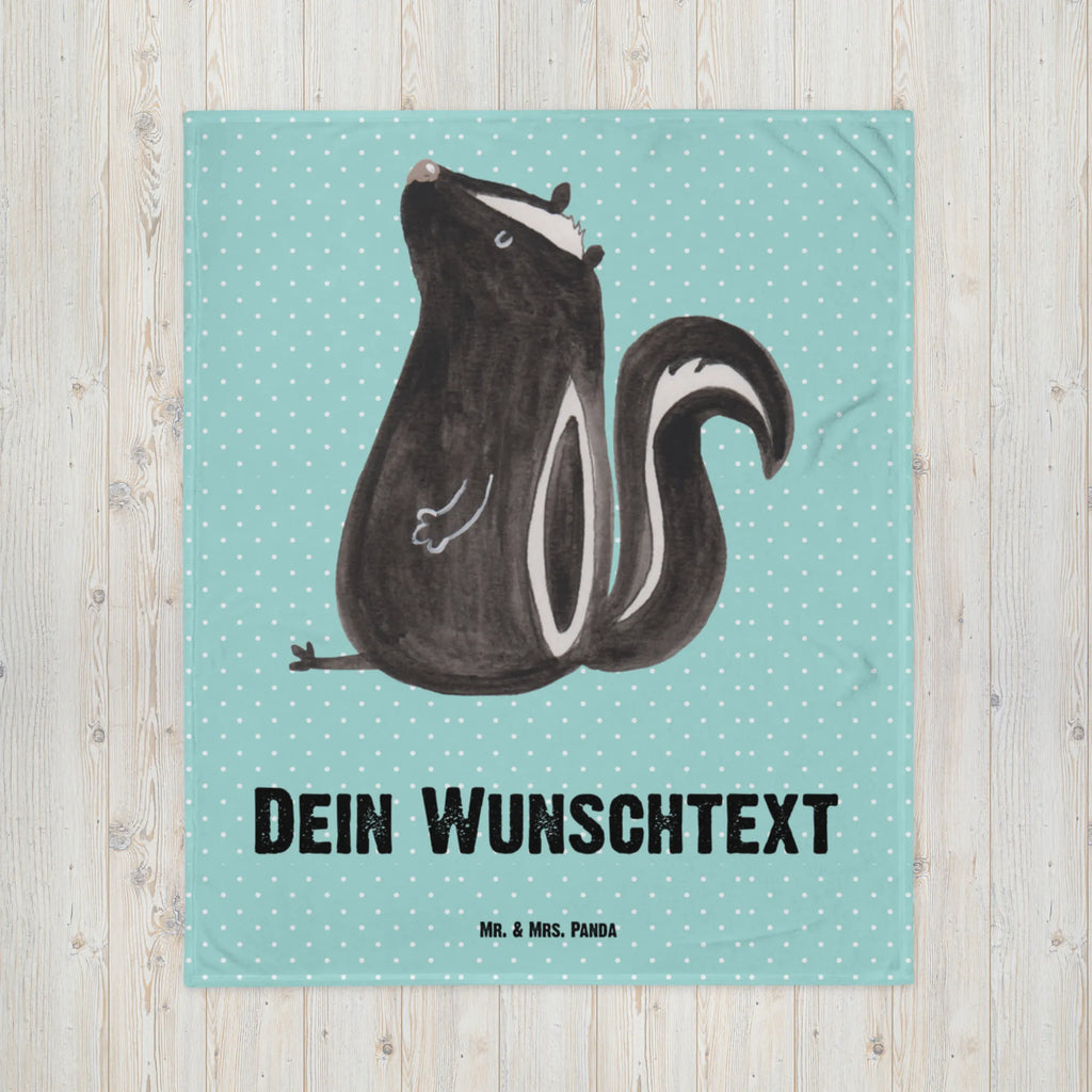 Baby blanket with name skunk Sit Skunk, wild animal, skunk, law, know-it-all, slogan, predator, office, stinky, stinker