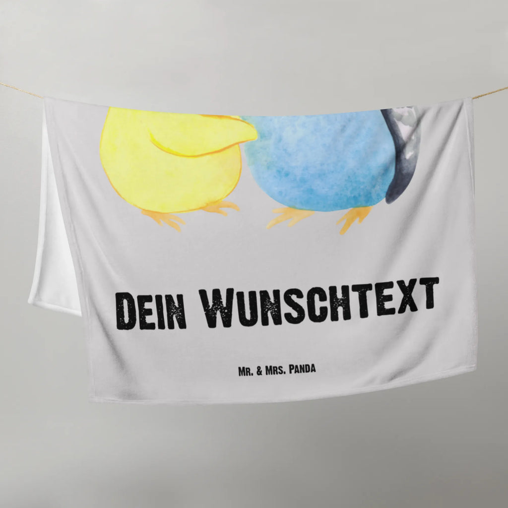 Baby blanket with name Parakeets in love Love, Loving, Two, Together, Marriage, Engagement, Proposal of marriage, Love gift, gift for her, gift for him, anniversary gift, closeness, birds, trust, cuddling, love, budgie